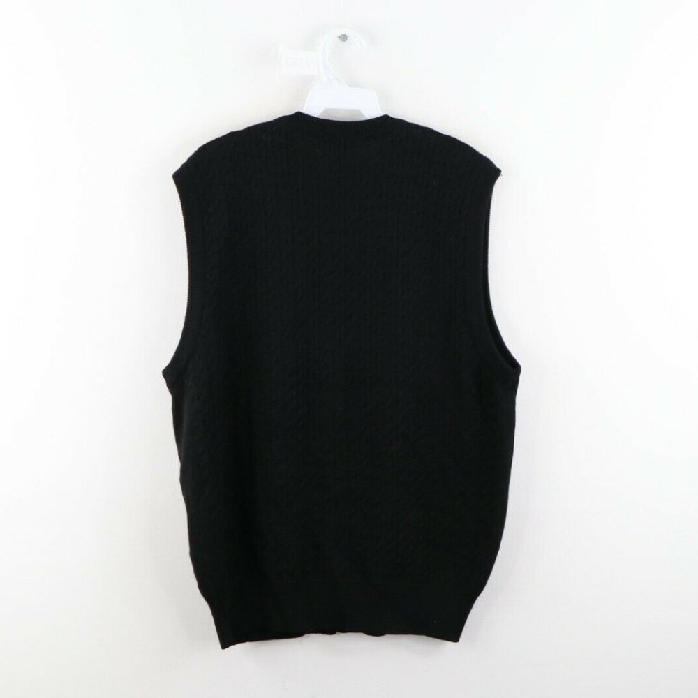 Vintage Rockabilly Wool Cardigan Sweater Vest - Picture 5 of 7